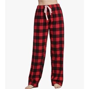 Women's 100% Cotton Super Soft Flannel PlaidPajama/Lounge Pants Size S